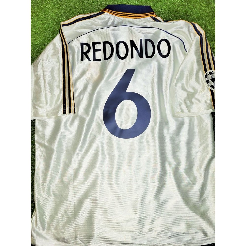 Redondo Real Madrid 1998 1999 INTERCONTINENTAL FINAL Soccer Jersey Shirt XL